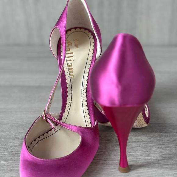 *Luxury Designer* Purple Satin Women's Heels - Picture 2 of 5